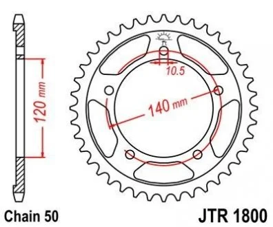 Звезда 44зуб. GSXR-1000`01-/Triumph955si JT MOTO 113-652-44