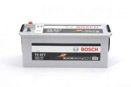 Аккумуляторная батарея 180Ah/1000A (513x222x223/+L/B00) BOSCH 0092T50770 (фото 1)