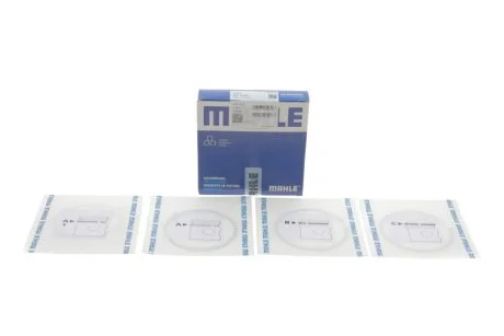 Кільця поршневі VW Caddy/Passat/Golf 1.6/1.8/2.2i 83-99 (81.51mm/+0.5) (1.5-1.75-3) MAHLE / KNECHT 034 74 N2