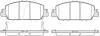 Колодка торм. диск. HONDA ACCORD 2013 передн. REMSA 1548.02 (фото 1)