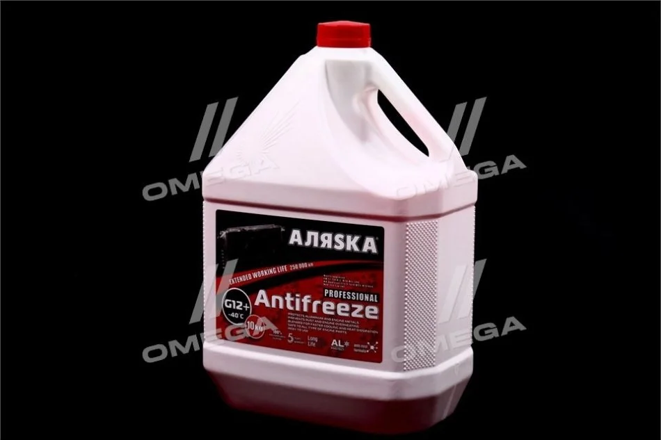Антифриз Аляsка ANTIFREEZE-40 (красный) Канистра 10л/9,83кг АЛЯSКА 5528 (фото 1)