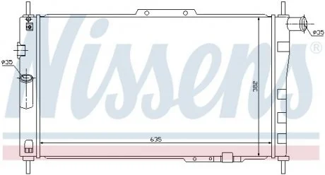 Радиатор DW ESPERO(94-)1.5 i(+)[OE 96143947] NISSENS 61656