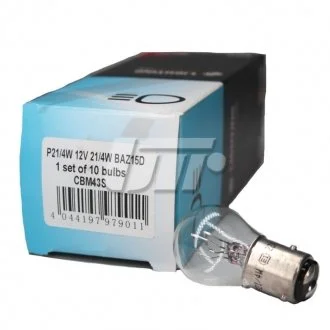 Лампа накаливания P21/4W 12V 21/4W BAZ15d CHAMPION CBM43S