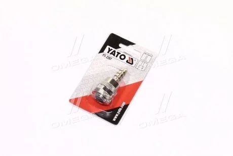 Швидкоз\'єднуваний наконечник до шлангу Ø= 3/8" [20/120] YATO YT-2397
