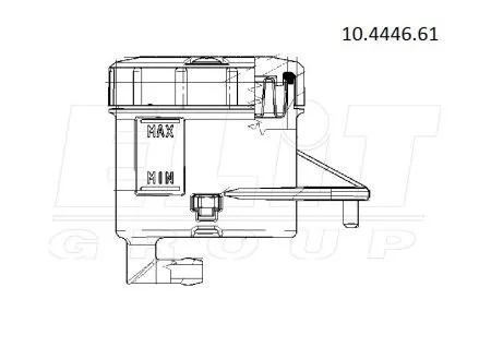 Контейнер S 45 полный комплект, выход 90 BREMBO 10444661