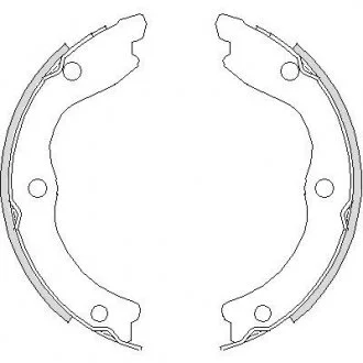 Колодка торм. барабан. NISSAN X-TRAIL задн. REMSA 4736.00