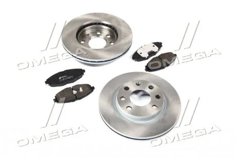 Диски гальмівні з колодками DAEWOO LANOS R13 (компл.) (вир-во) REMSA 8696.01