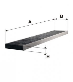 Фильтр салона / K1024A угольный (WIX-Filtron) WIX FILTERS WP6849