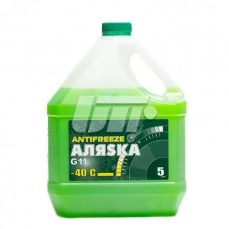 Антифриз Аляsка ANTIFREEZE-40 (зеленый) Канистра 5л/4,9кг АЛЯSКА 5062