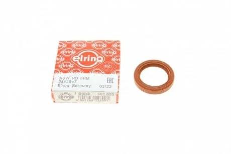 Сальник розподільного валу Ford Connect 1.8Di/TDCi 02- (28x38x7) ELRING 562.653