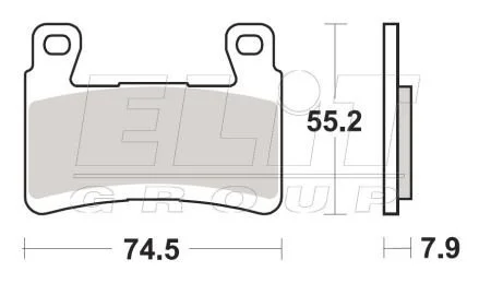 Состав Dual Carbon - передний суппорт ГОНОЧНЫЕ SBS 894DC