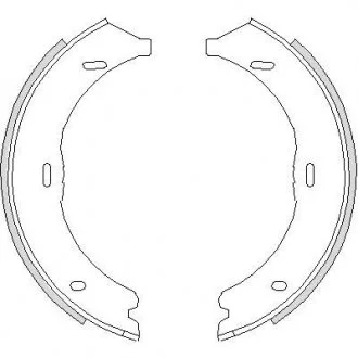 Колодка торм. барабан. MB VIANO/VITO задн. REMSA 4745.00