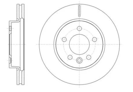 Диск тормозной VW AMAROK 2.0 2010- передн. REMSA 61418.10