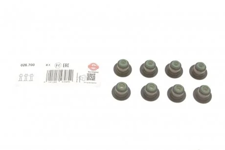 Кільце ущільнювача, стержень клапана ELRING 026.700