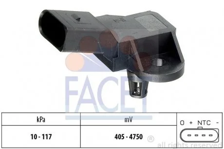 Датчик абсолютного тиску - MAP Sensor FACET 10.3090