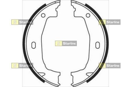 Тормозные колодки барабанные, к-кт. STARLINE BC 08100