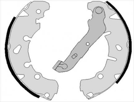 Тормозные колодки барабанные, к-кт. STARLINE BC 08170