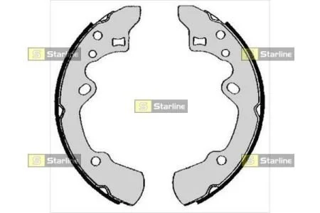 Гальмівні колодки барабанні STARLINE BC 05620