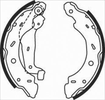 Тормозные колодки барабанные, к-кт. STARLINE BC 07750