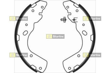 Тормозные колодки барабанные, к-кт. STARLINE BC 08450