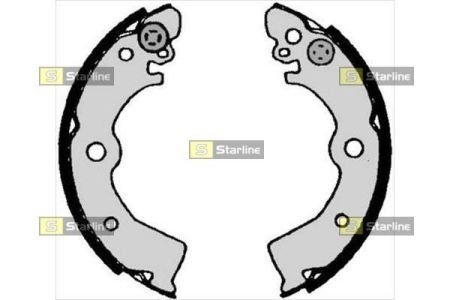 Тормозные колодки барабанные, к-кт. STARLINE BC 07030 (фото 1)