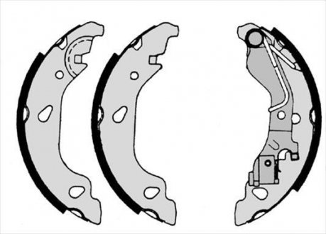Тормозные колодки барабанные, к-кт. STARLINE BC 07690