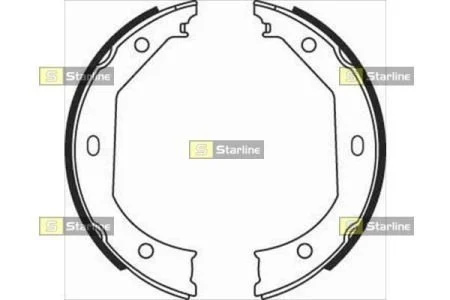 Гальмівні колодки барабанні STARLINE BC 08090