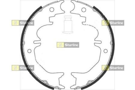 Тормозные колодки барабанные, к-кт. STARLINE BC 08850