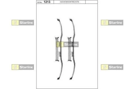 Ремонтный комплект тормозных колодок STARLINE BD PR08