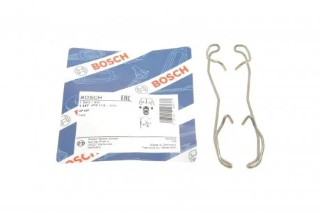 Гальмівні аксесуари (Монтажний комп-кт колодки) BOSCH 1 987 474 114