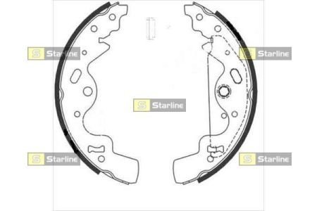 Гальмівні колодки барабанні STARLINE BC 08820