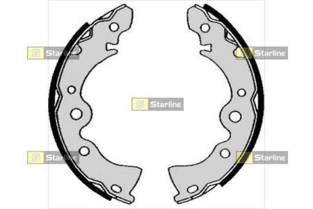 Тормозные колодки барабанные, к-кт. STARLINE BC 04870 (фото 1)