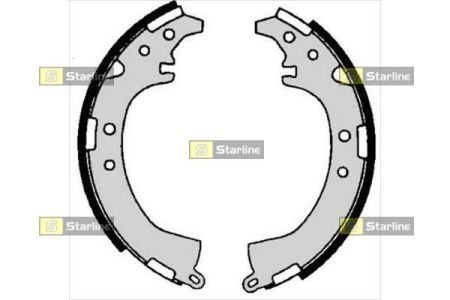 Тормозные колодки барабанные, к-кт. STARLINE BC 06680