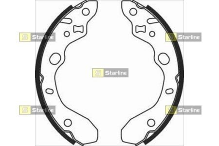 Тормозные колодки барабанные, к-кт. STARLINE BC 07910 (фото 1)