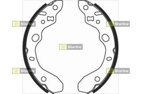 Гальмівні колодки барабанні STARLINE BC 07910