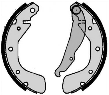 Тормозные колодки барабанные, к-кт. STARLINE BC 06790