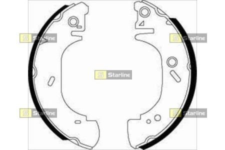 Тормозные колодки барабанные, к-кт. STARLINE BC 07410