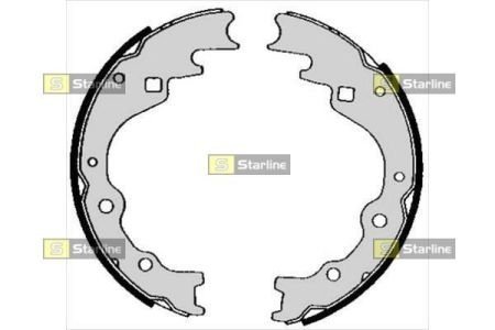 Тормозные колодки барабанные, к-кт. STARLINE BC 05450 (фото 1)