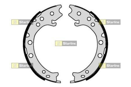 Тормозные колодки барабанные, к-кт. STARLINE BC 09420 (фото 1)