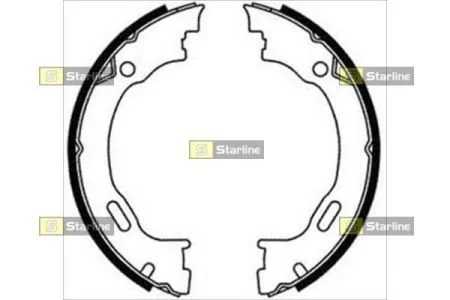 Гальмівні колодки барабанні STARLINE BC 08720