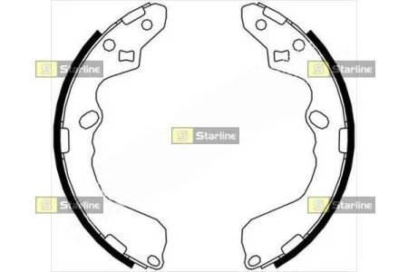 Гальмівні колодки барабанні STARLINE BC 07190