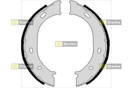 Тормозные колодки барабанные, к-кт. STARLINE BC 07960