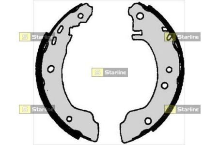 Тормозные колодки барабанные, к-кт. STARLINE BC 06780 (фото 1)