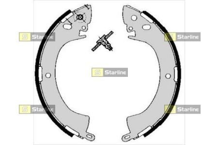 Тормозные колодки барабанные, к-кт. STARLINE BC 05240