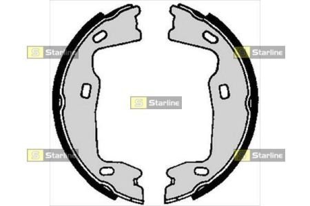 Тормозные колодки барабанные, к-кт. STARLINE BC 02570 (фото 1)