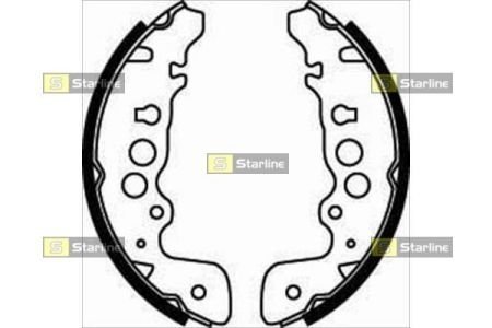 Тормозные колодки барабанные, к-кт. STARLINE BC 07470 (фото 1)