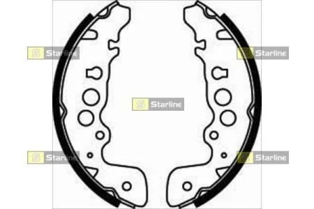 Гальмівні колодки барабанні STARLINE BC 07470