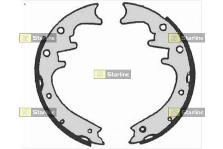 Тормозные колодки барабанные, к-кт. STARLINE BC 07205