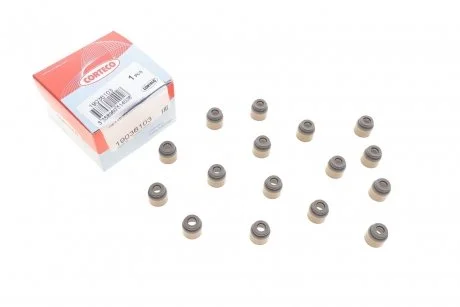 Комплект ущільнень (16 шт), стрижень клапана CORTECO 19036103