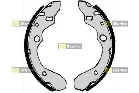 Тормозные колодки барабанные, к-кт. STARLINE BC 07010